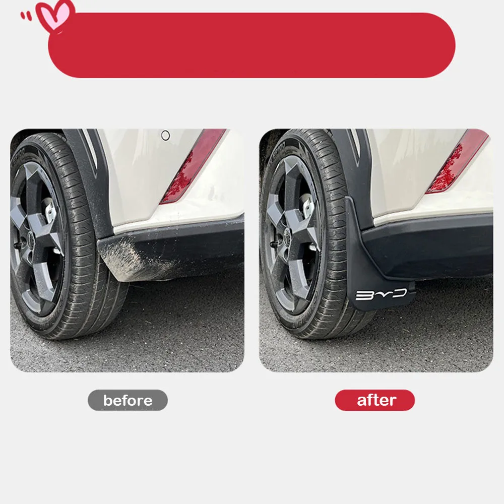 BYD 시걸 2025 머드가드 무타공 리어 휠 기어 외관 개조 액세서리