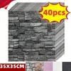 15pcs/20pcs/40pcs DIY 3D Simple Brick Pattern Wall Stickers,Thickened, Sound-proof,Waterproof,Moisture-proof 1