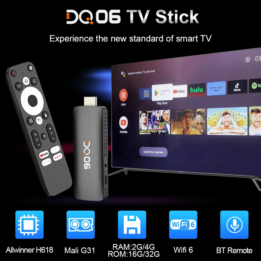2025 ANDROID TV Box 12 ATV 8K HDR Dual WIFI6 YouTube + Apps 5,2 BT OVP
