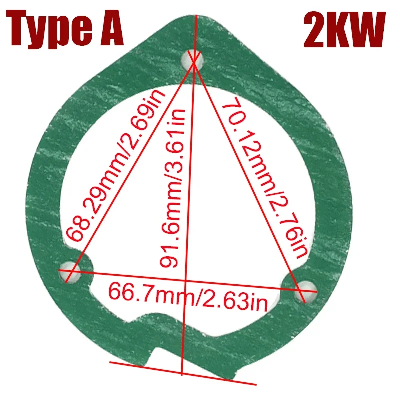 5/20/50X 2KW/5KW Car Truck Air Diesel Heater Blower Fan Motor & Burner Gasket for Chinese Heater Eberspacher Airtronic D2 D4 D4S