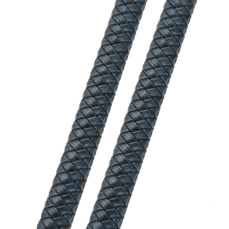 Vintage Black and Brown Genuine Braided Leather Cords