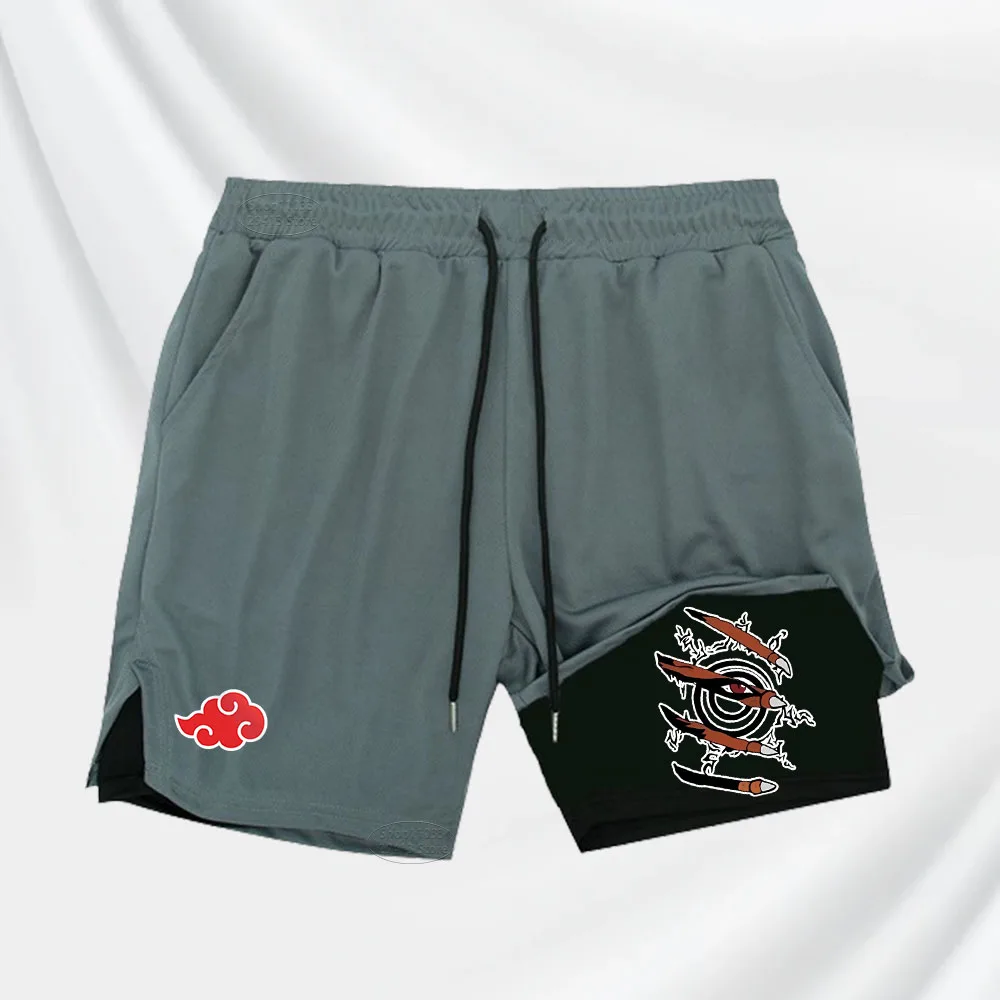 Fitness Shorts Men Double Layer Sports Breathable Shorts 2-in-1 Quick-Drying Training Shorts Outdoor Cycling Jogging Pants S-2XL 5