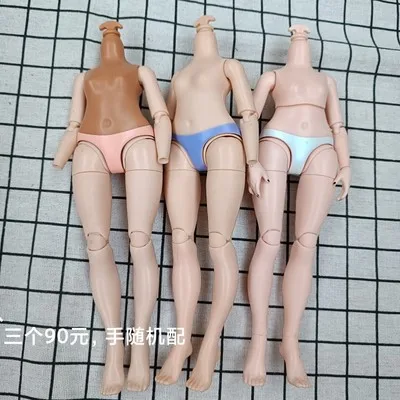 1/6 jointed Big  Colorful Hair Doll Big Head Original DIY Accessories Purple White Hair Doll  rainbow body nuannuanmengwu
