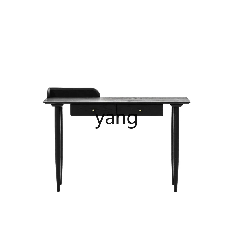 

CX Solid Wood Study Oak Desk Retro Affordable Luxury Simple Desk with Drawer Desk
