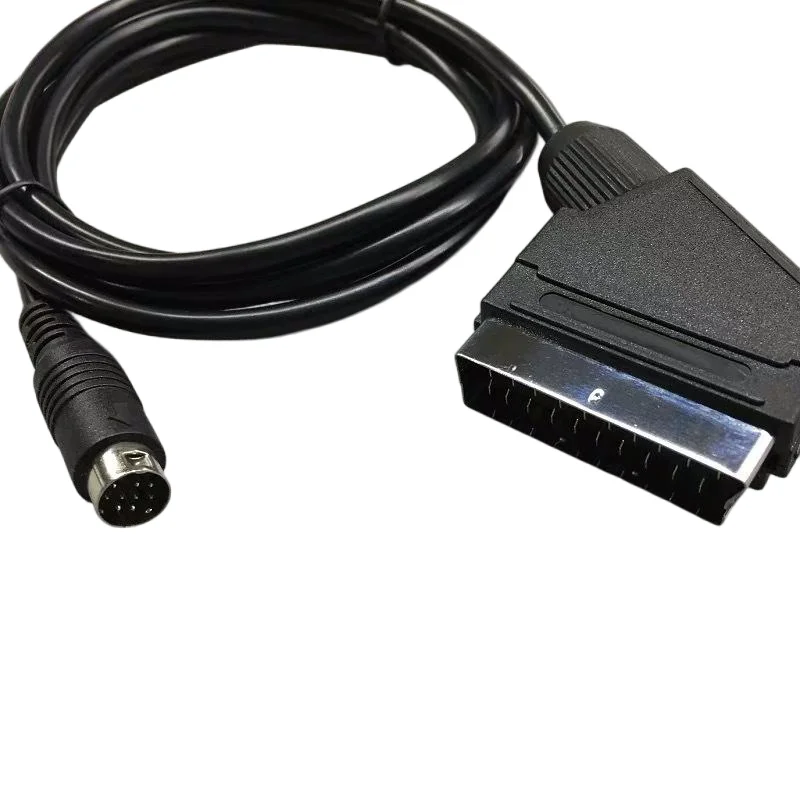 세가 MD2 3 SCART 케이블 RGB AV 와이어 (메가 드라이브 2, 제네시스 2, 메가드라이브 2용) RGB 오디오 비디오 코드 TV 연결 어댑터