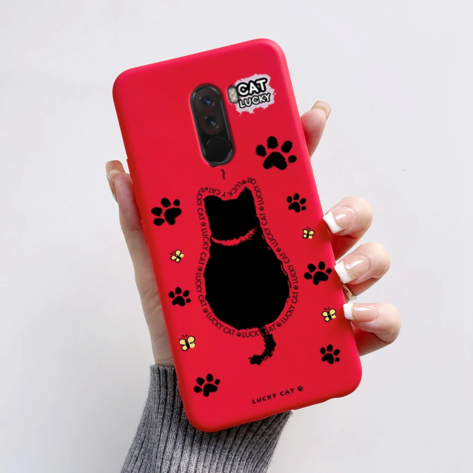Cute Bear and Frog Cartoon Shockproof Phone Case - Soft Silicone TPU Back Cover for Xiaomi Poco Pocophone F1