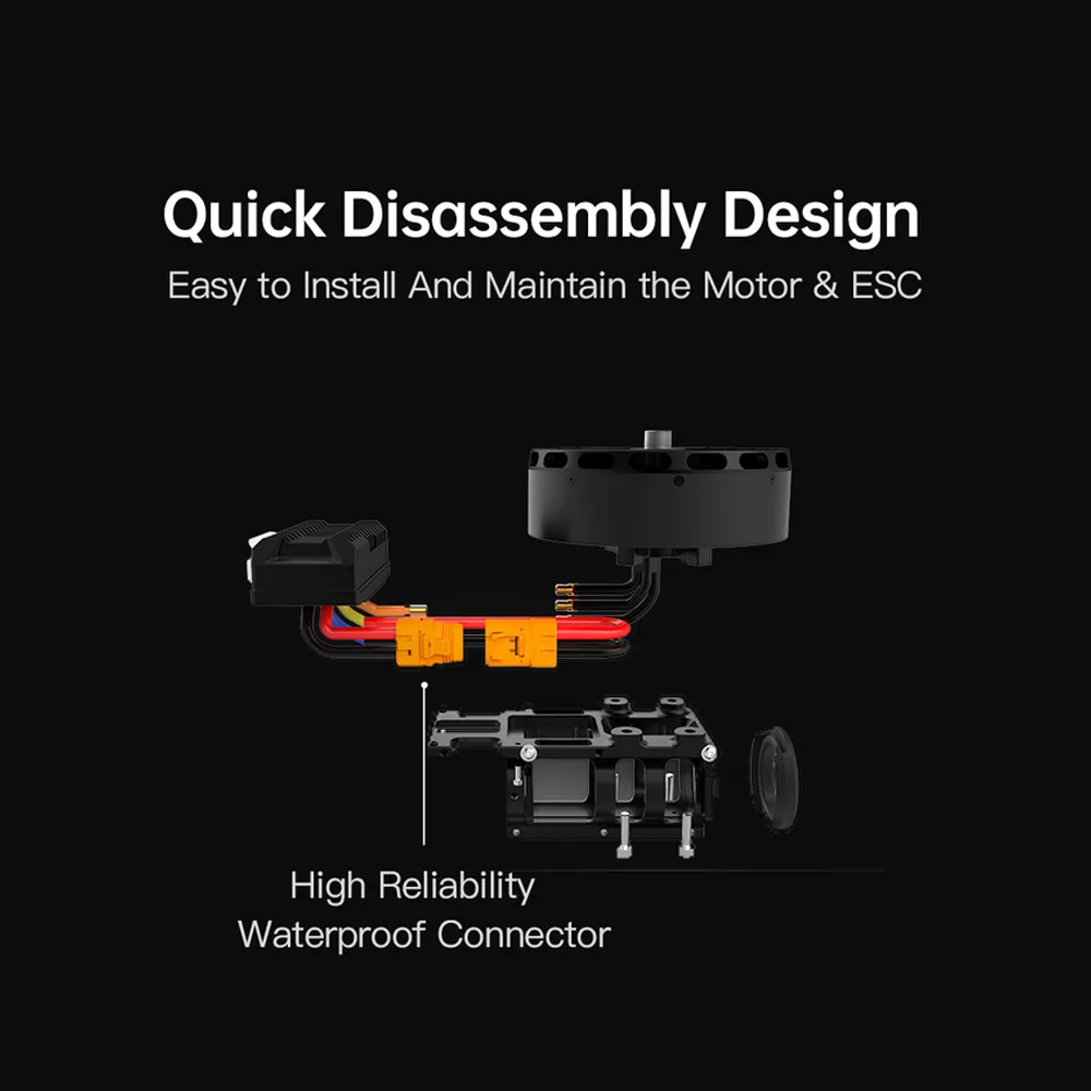 오리지널 하비윙 X13 파워 X로터 FOC 콤보 ESC 모터 5620 CW/CCW 57KG 프로펠러 50mm 튜브 AG UAV 드론용