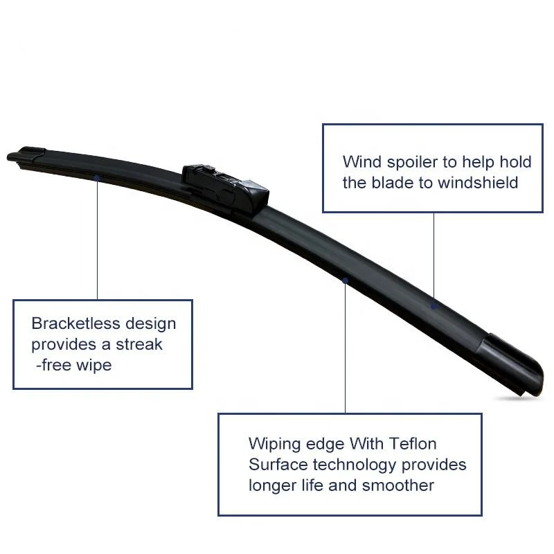 Premium Quality Car Wiper Blades - Front & Rear Set with Window Cutter Accessories