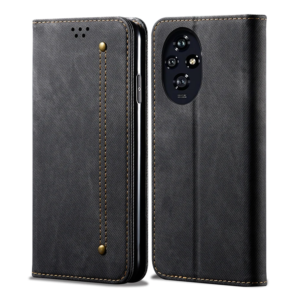 Elegant Leather Flip Wallet Case with Card Slot and Magnetic Closure