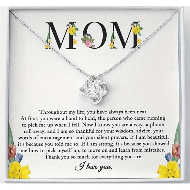 Sentimental To My Mom Necklace - Perfect Mom Gift From Daughter for Birthday, Mother's Day, Christmas - Show Your Love 1