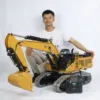385CF RC Hydraulic Excavator 1/8 Heavy Duty Machine Sound PL18EV Lite Remote Control Digger Model Construction Vehicle THZH1841 1