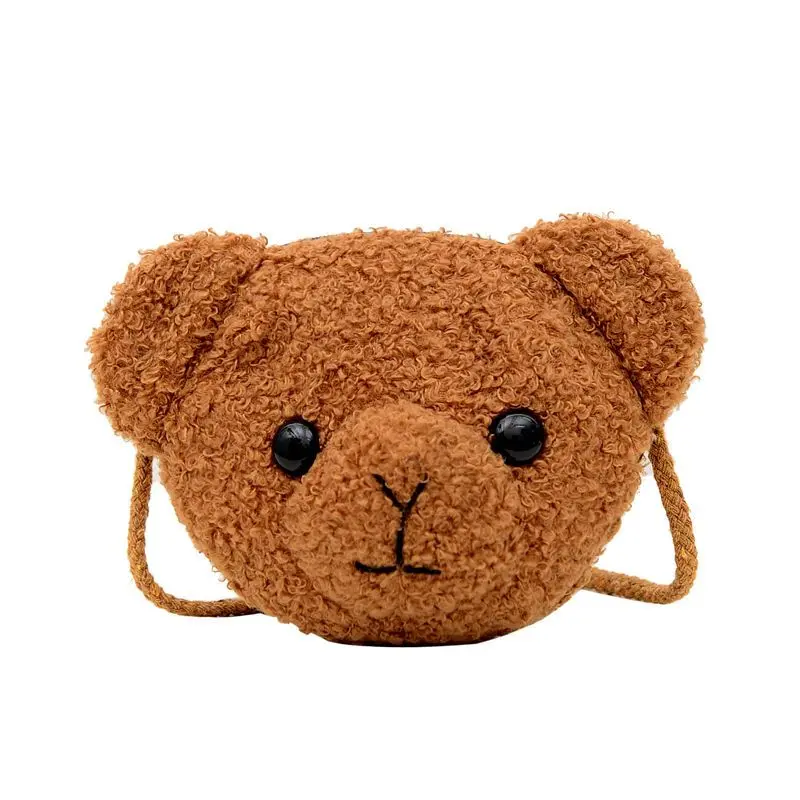 

Cute Bear Plush Shoulder Bag Children's Crossbody Bag Cartoon Messenger Bags Kawaii Cute Little Girls Stuffed Animals Backpack