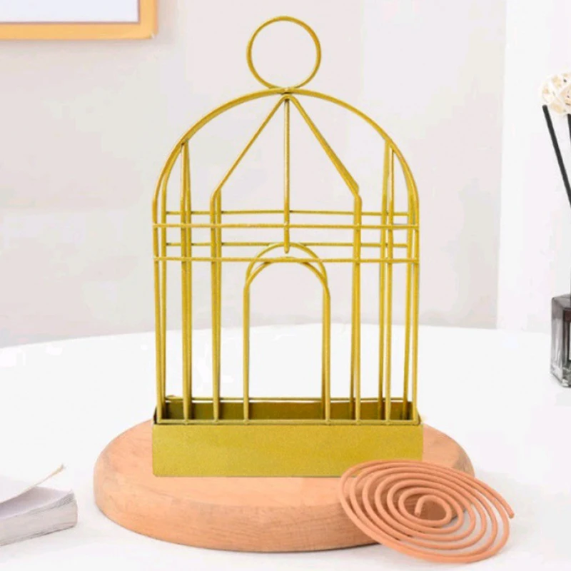 Nordic Style Iron Art Bird Shape Mosquito Coil Holder Incense Shelf Home Mosquito Repeller Holder Ornament bird mosquito coil holder