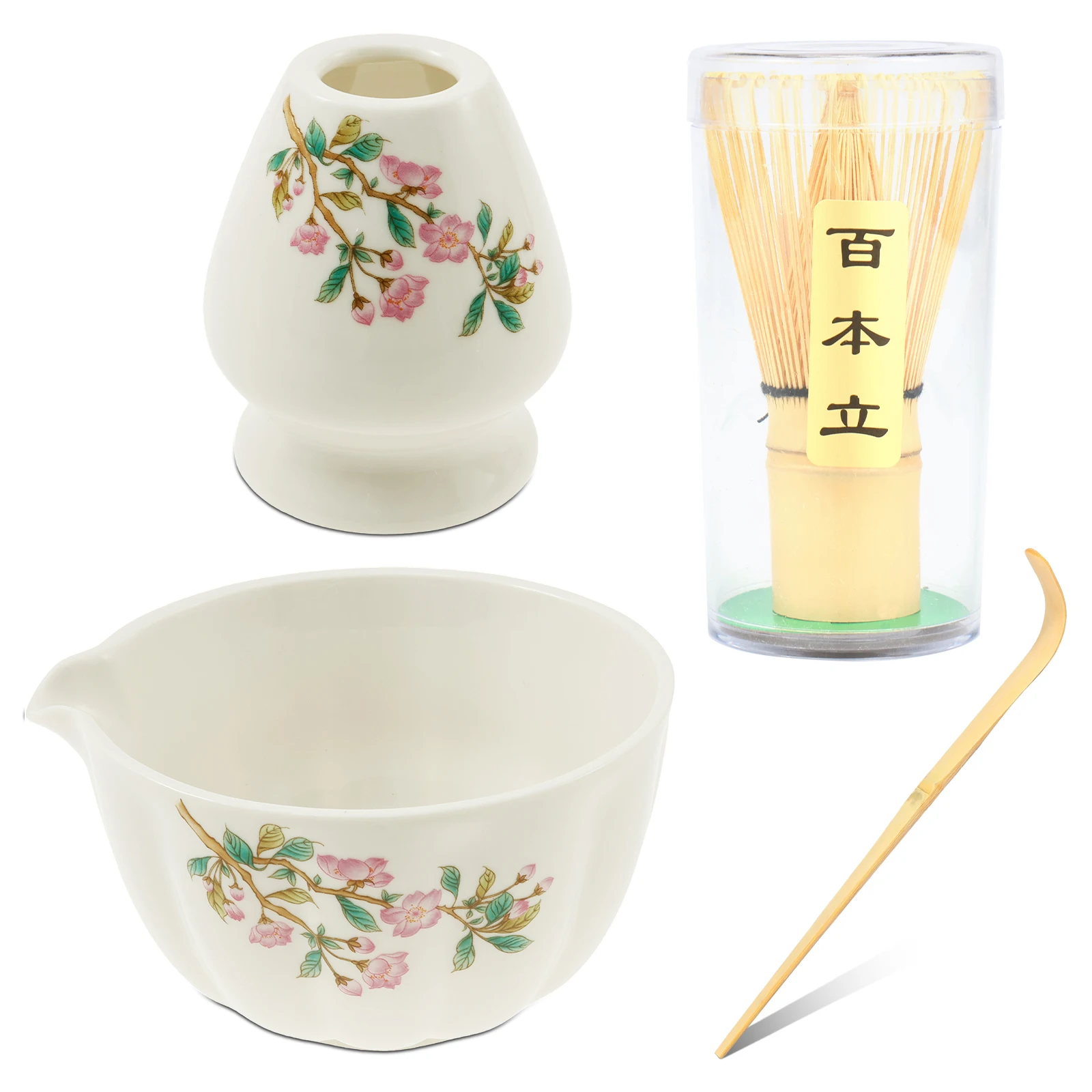 Premium Matcha Tea Set with Bowl and Whisk - طقم ش...