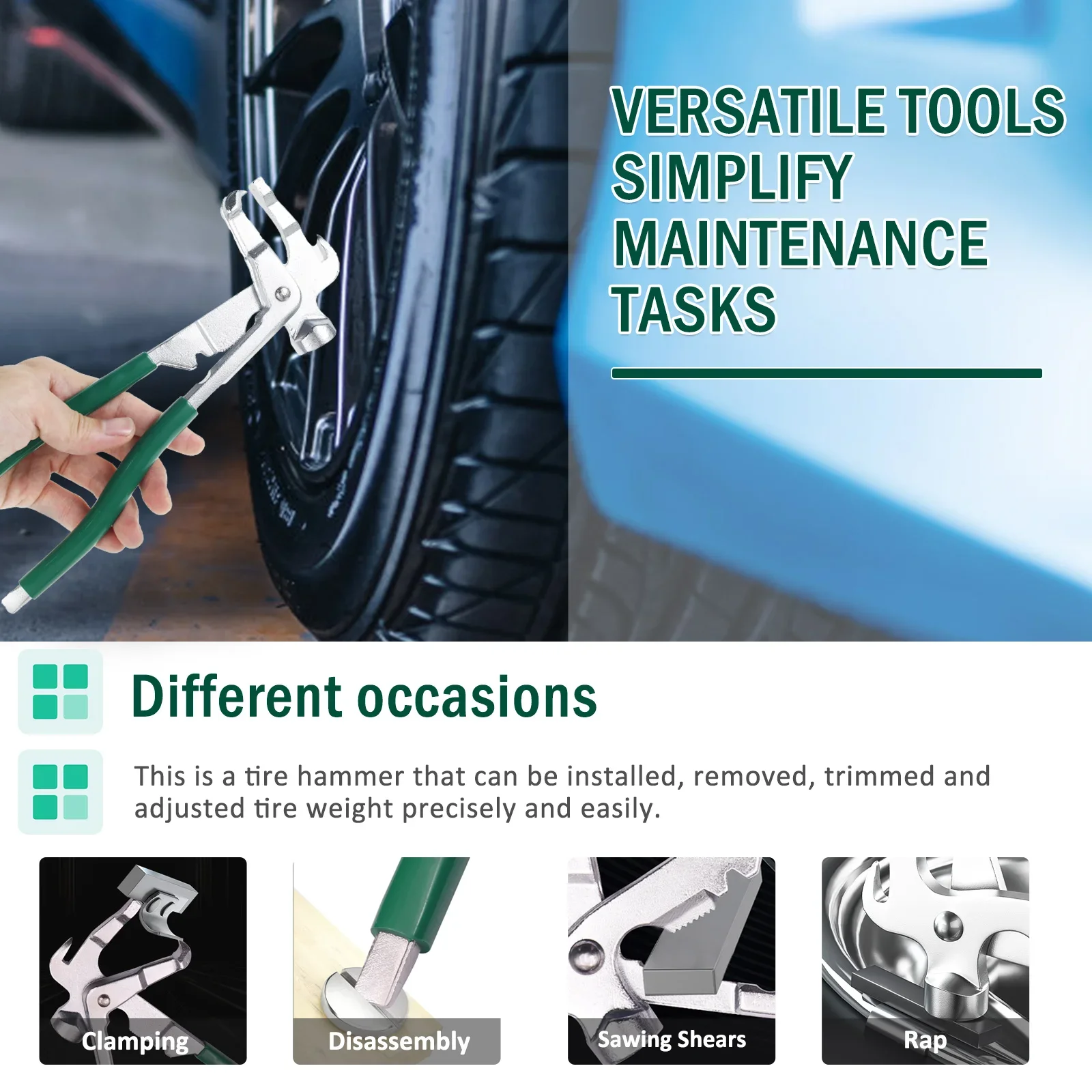 Tire Balancer Hammer and Pliers Tool
