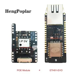 Advanced POE Enlightenment Display with WIFI, Bluetooth, and Ethernet IoT Gateway (ETH01 - evo with POE)