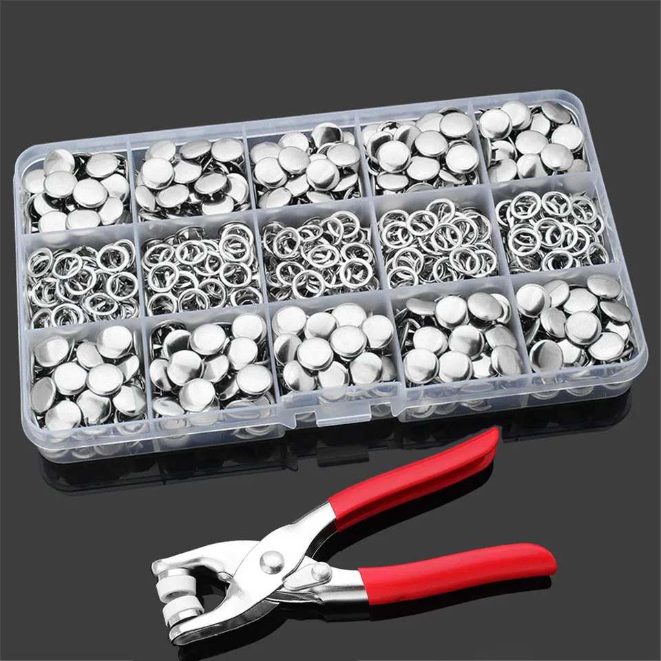 Plier Tool Set Snap Button Kit Metal Sewing Buttons Hollow Solid Five-claw  Buckle Metal Snap Buttons Clothes DIY Sewing Accessry - AliExpress