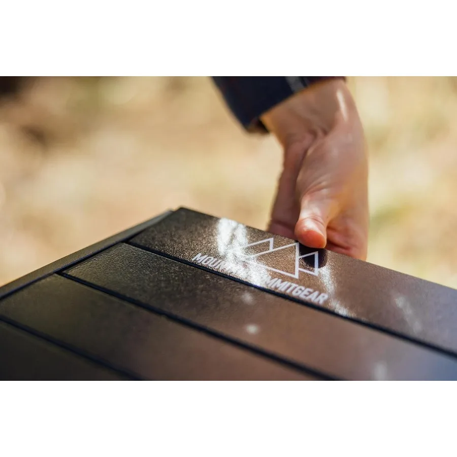 HeavyDuty RollTop Table for Camping Large Portable AluminumTop Folding Table with Steel Frame by Caddis Sports