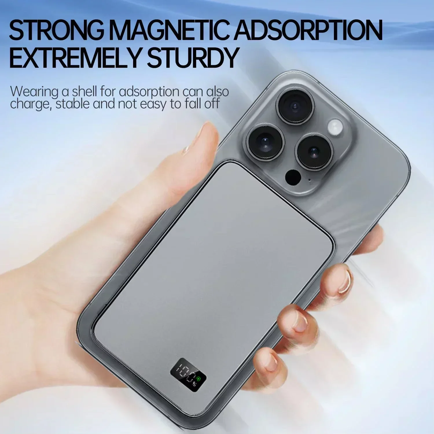 Lenovo 50000mAh Portable Magnetic Wireless PowerBank PD22.5W Fast Charging External Battery for Magsafe for iPhone Samsung 5