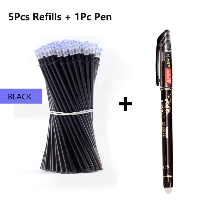 Erasable Gel Pen Set with 0.5mm Needle Tip - Smooth Writing Office and School Supplies