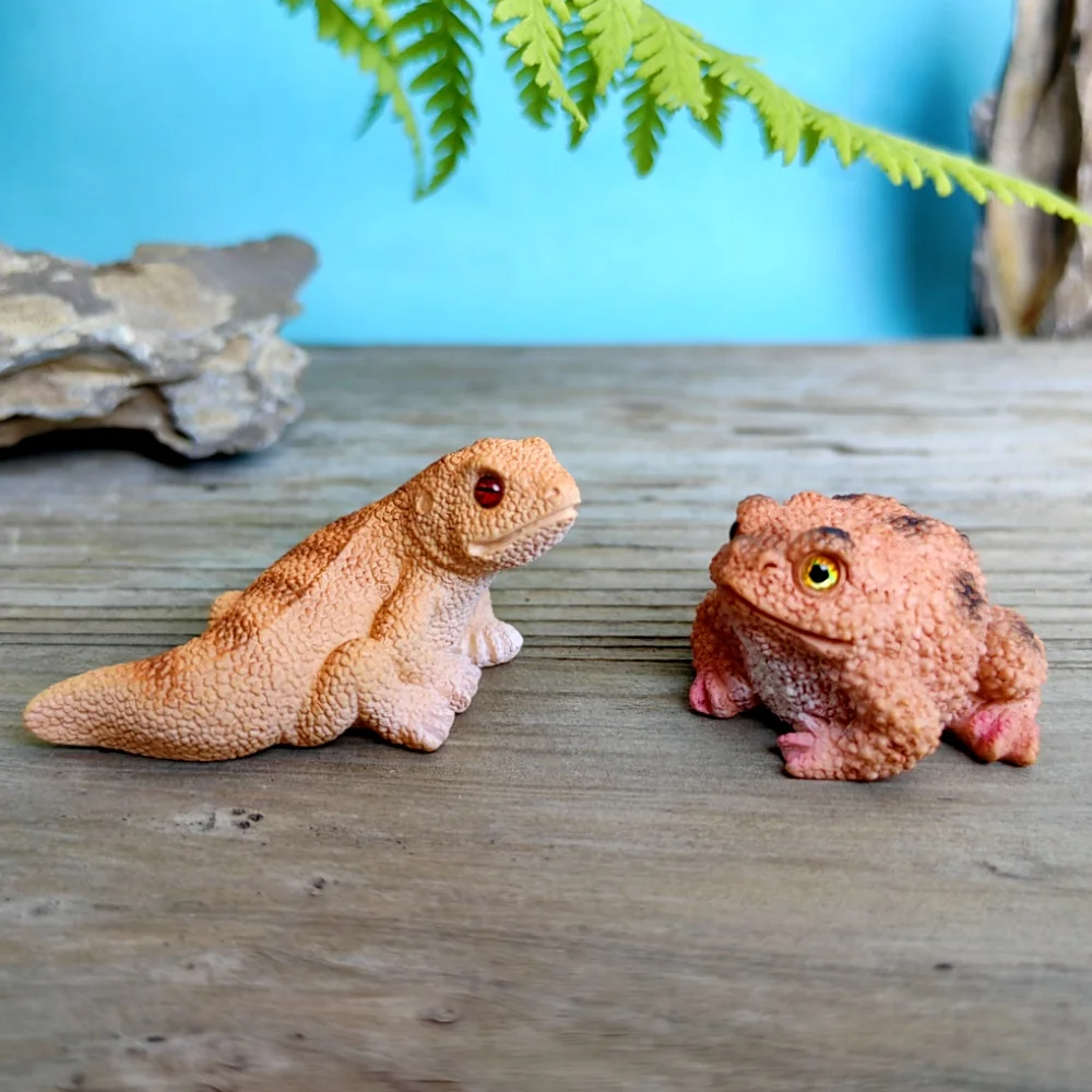 Simulated Lizard Chameleon Axolotl Toad Model Gift Resin Craft