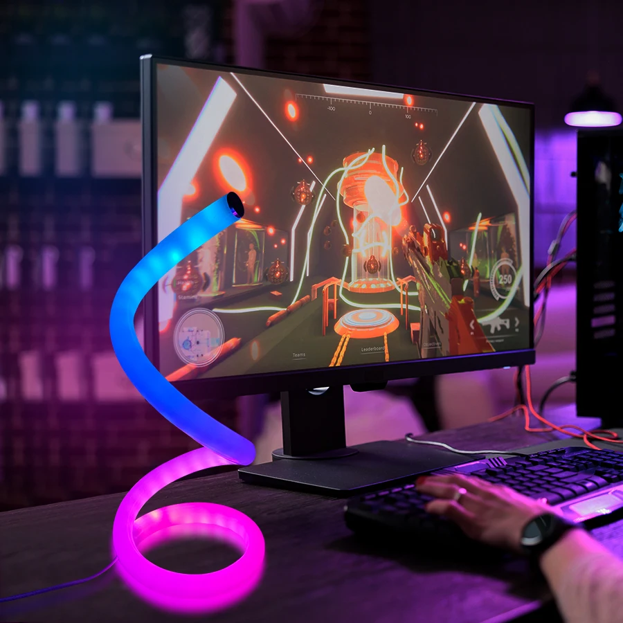 LED Romantic Light, Acrylic Full Light, Spiral RGB Light, USB Power Supply, Button Adjustment, 36 Light Modes, Suitable For Play 2