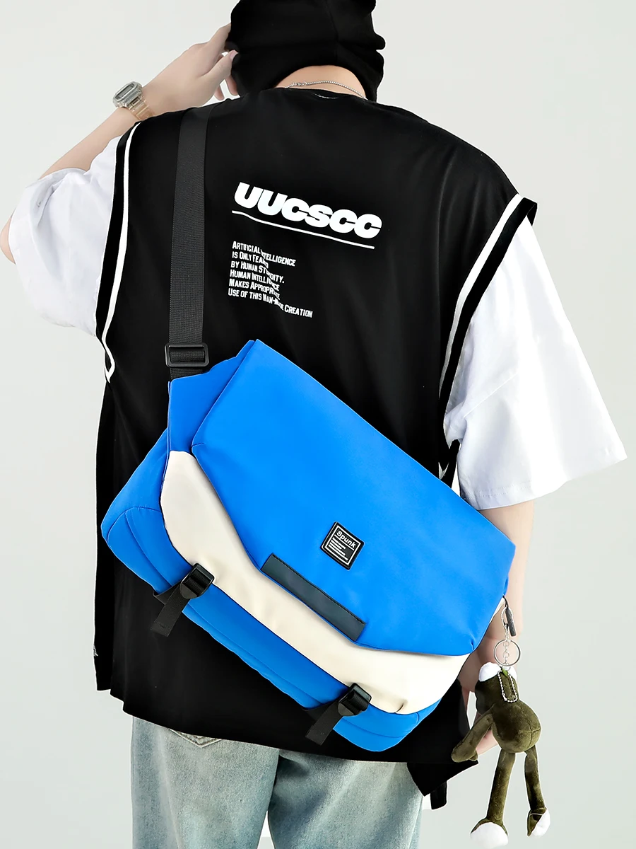 

Сумка-мессенджер большой вместимости, стильная деловая сумка-мессенджер, Спортивная Модная брендовая ранец, Студенческая классная сумка на плечо