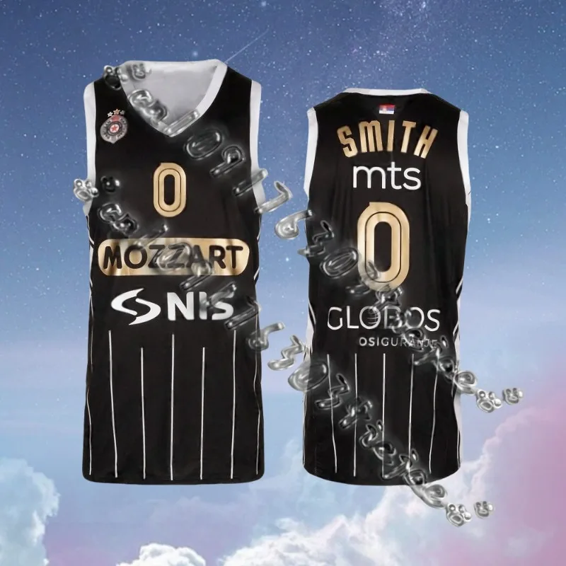 Serbia Basketball Jerseys Partizan Belgrade Basketball Summer Sports Vest Fans Special Jersey Kit