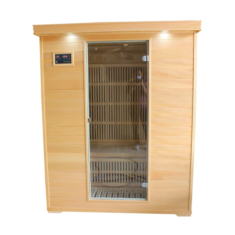 Luxury Home Sauna Wooden Portable Infrared Saunas Far Infrared room for 3 Persons