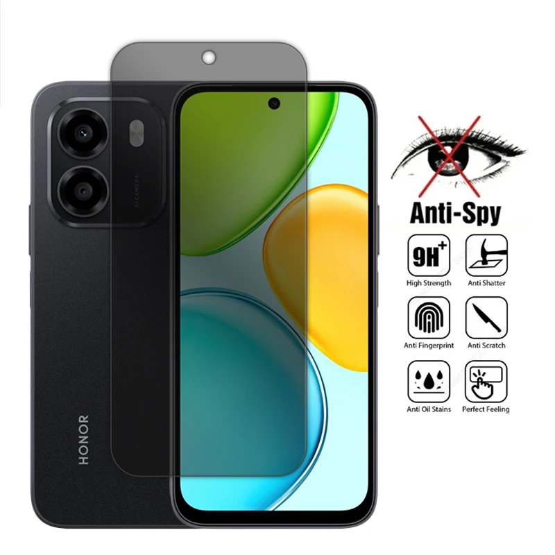 For Honor X6E Tempered Glass Privacy Screen Protector - 2.5D Enhanced Protection