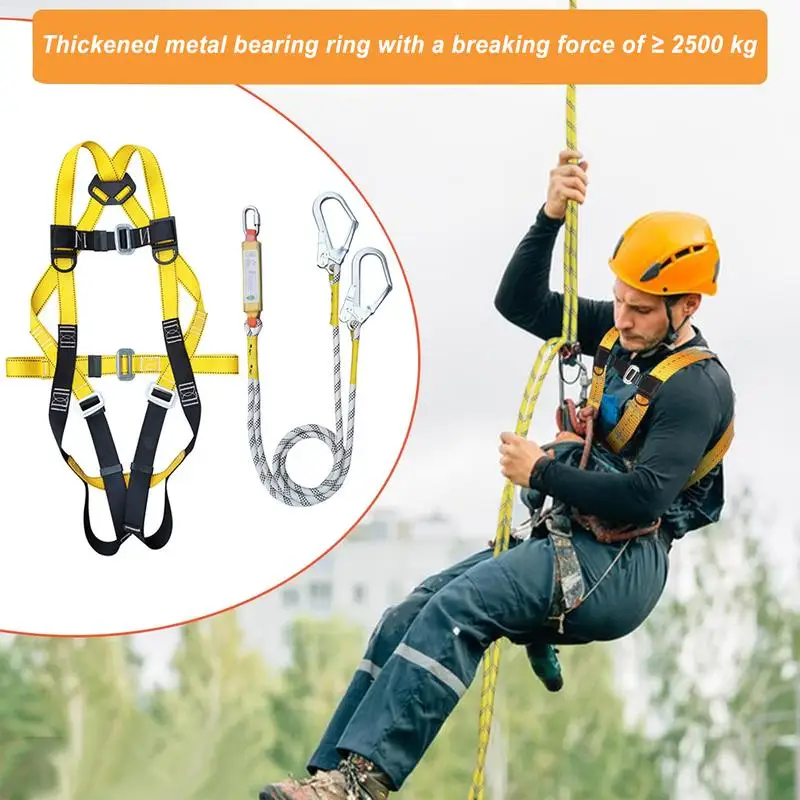 Aerial Work Safety Belt Full Body Five Point Harness Safety Rope for Outdoor Climbing Training Construction Protection Equipment - 2