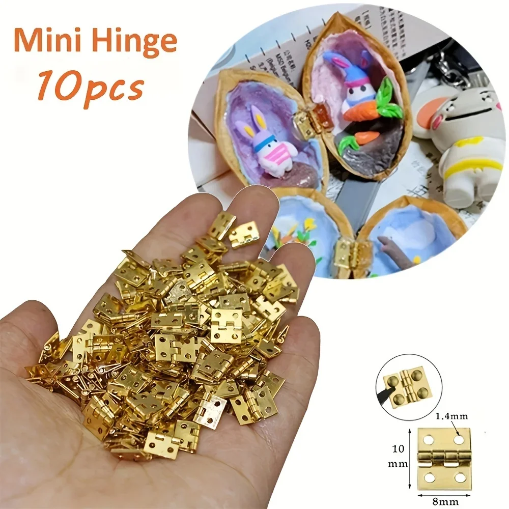 Mini Metal Hinge 25Pcs for 1/12 House Miniature Cabinet Furniture