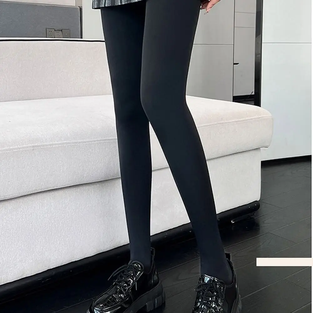 Women Bare Leg Artifact Winter Leggings Plus Velvet Casual Legging High Elastic Thicken Lady's Warm Slim Skinny Pants For Women