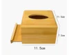 Bamboo Tissue Box Holder and cover- Modern, Durable Wooden Tissue Box with Sliding Bottom,  home Office Decoration Tissue Rack 1