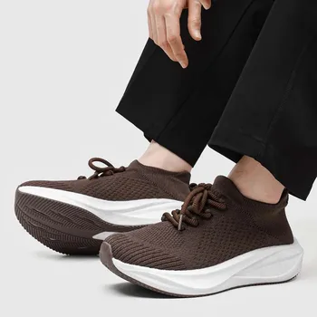New Summer Breathable Mesh Walking Shoes, Large Size, Casual Sports Lightweight Sock Shoes for Men and Women, Couple Style