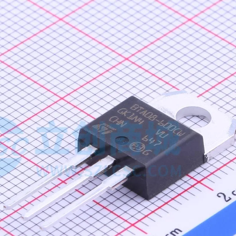 

10pcs BTA08-600CW BTA08 Thyristor TRIAC TO-220