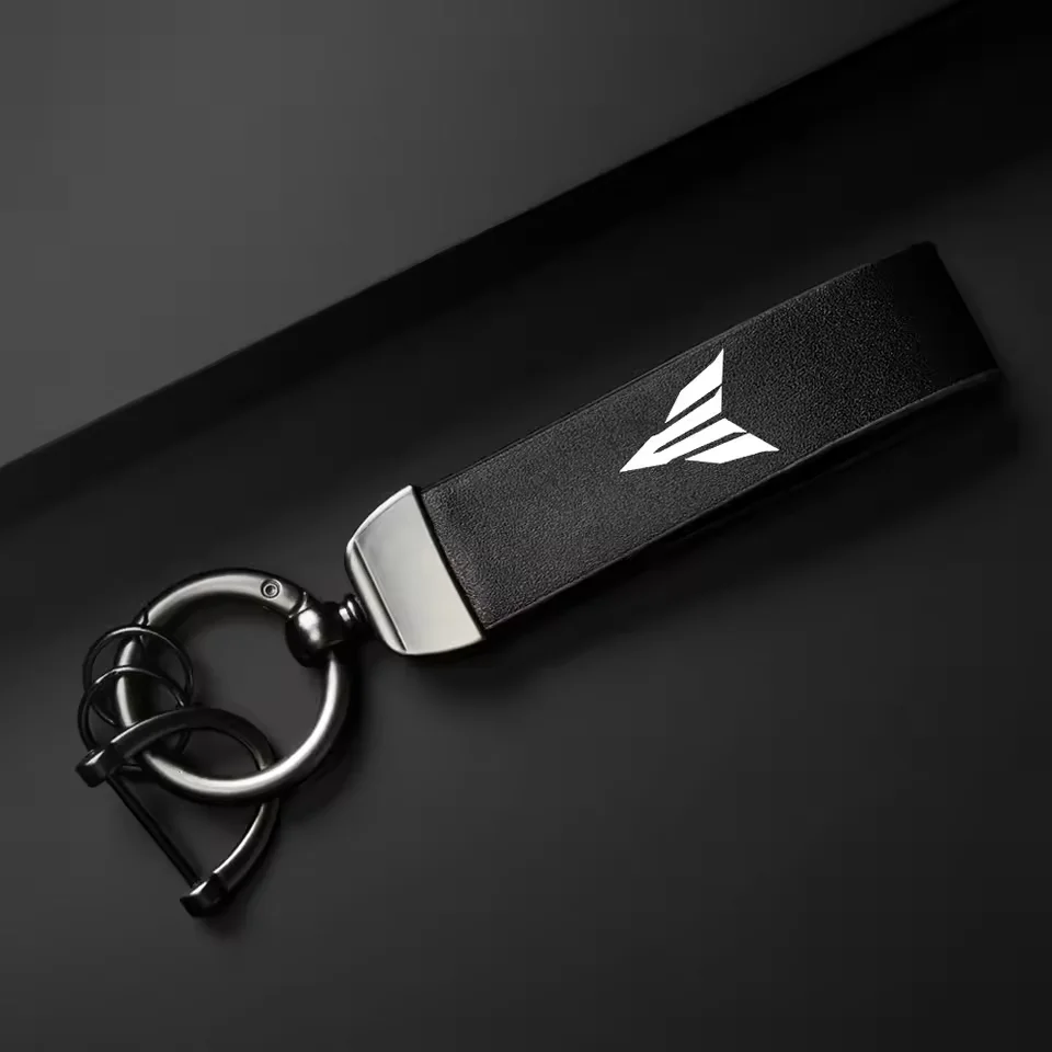Premium Leather Motorcycle Keychain