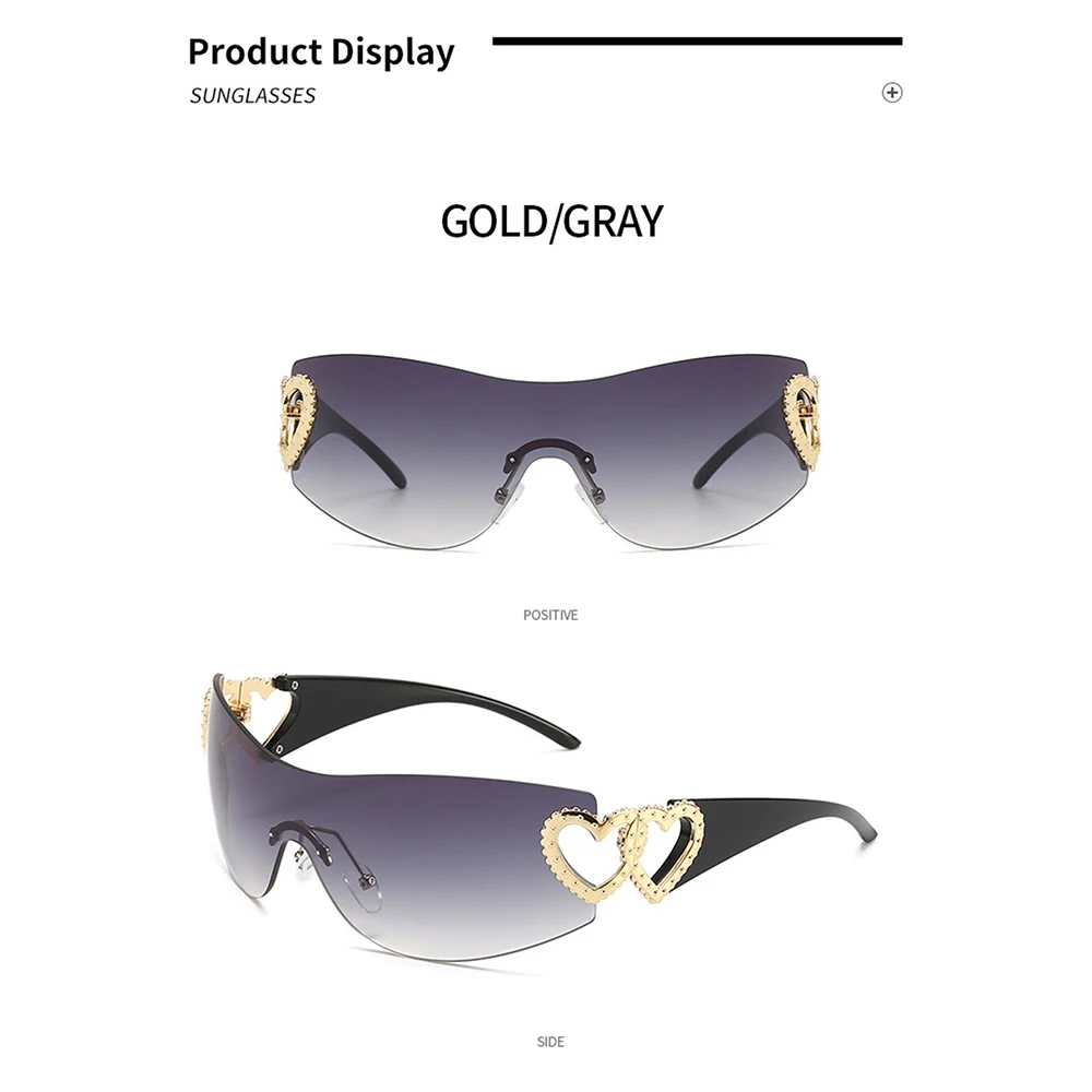 �� Y2k ���۶�, �м� �ǽ� ���۶�, ���� ���� ������ ����, UV400 �Ȱ�, 1  10 ��