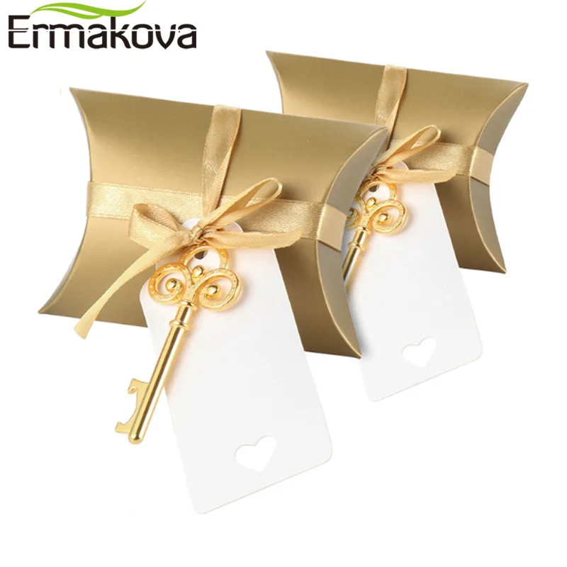 Candy Box Key Bottle Openers 25/50Pcs For Wedding Parties Baby Parties Christmas Gifts