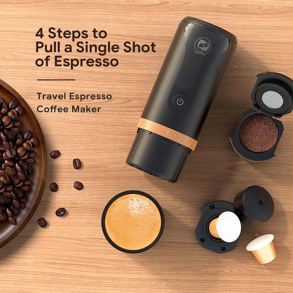i Cafilas Mini Espresso Machine Portable Electric Coffee Maker Cold Hot