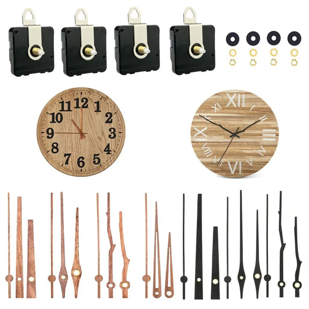 Clock Movement Kit with Silent Lightweight and Corrosion Resistant Aluminum Hands Great for Offices Libraries