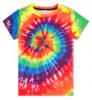 New Hot Sale Children's Men's Casual T-shirt Color Vortex 3D Printing Short Sleeve Boys Comfortable Kids O-Neck Girls' Tees 4