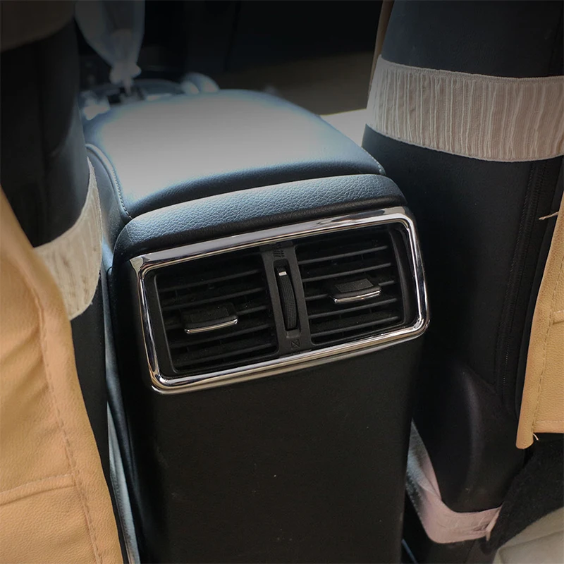 닛산 X-TRAIL Xtrail X Trail T32 2013 2014 2015 2016 2017 ABS 크롬 에어컨 통풍구 커버 스티커, 3 개