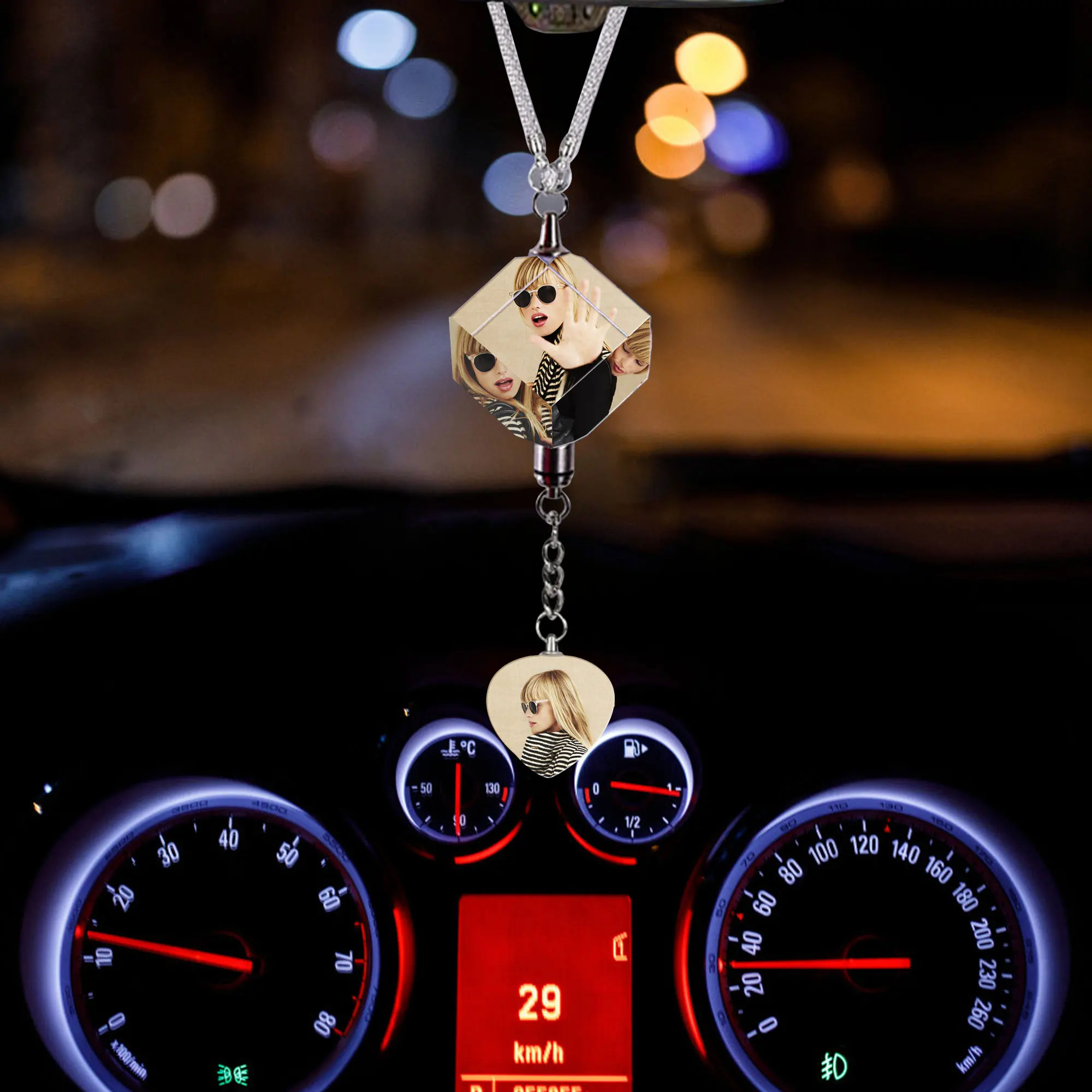  Pendentif Bonne Chance L'intérieur Voiture Pendentif De  Rétroviseur De Voiture Pendentif De Bijoux En Cristal De Voiture Cadeaux De  Noël Accessoires De Voiture (Color : 3#)