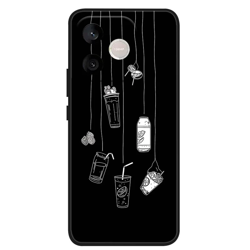 Luxury Painting Soft Silicone Shockproof Bumper Case -