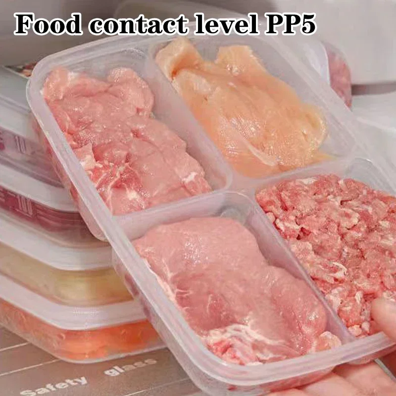 Food Preservative Box Compartment Fruit Vegetable Storage Box Refrigerator Organizer Meat Onion Ginger Kitchen Tool 2