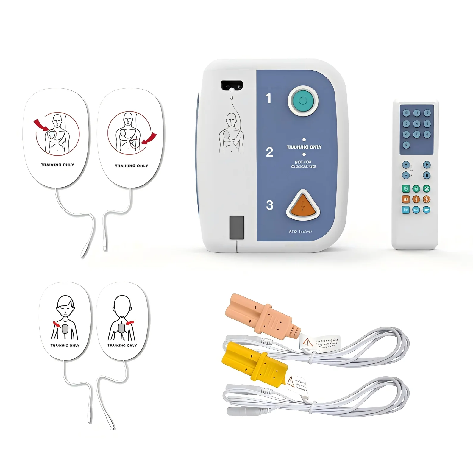 Training Defibrillator, AED Trainer IFA-120C+, for First Aid Training Only, CPR Training Device, for AED and CPR education