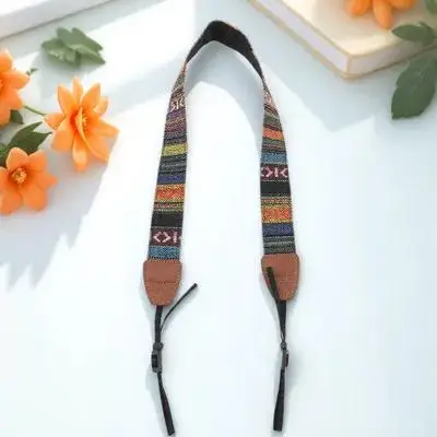 카메라 숄더 스트랩 이중 레이어 엔드 조절 가능하고 세련된 디자인의 사진작가용 범용 카메라 스트랩 DSLR