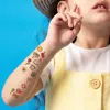 30 Sheets Cute Cartoon Temporary Tattoos for Hands Waterproof Tattoo Stickers for Children Rainbow Fruit Moon Fake Finger Tattoo 4