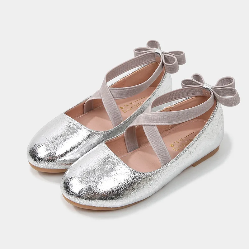 Bigwow Girls Dress Shoes Mary Jane Princess Shoes Ballet Flat Wedding Party Shoes with Ankle Strap for Little Big Kids 2